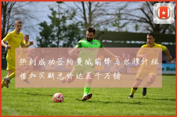 热刺成功签约曼城前锋马尔穆什租借加买断总价达五千万镑